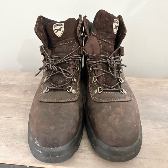 Irish Setter Ely Boots Men 12 Brown Leather Steel Toe Utility Work 6" Red Wing - Picture 2 of 7